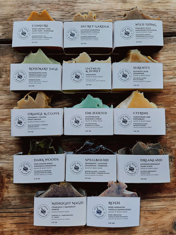 8 Half Sized Soap Bars