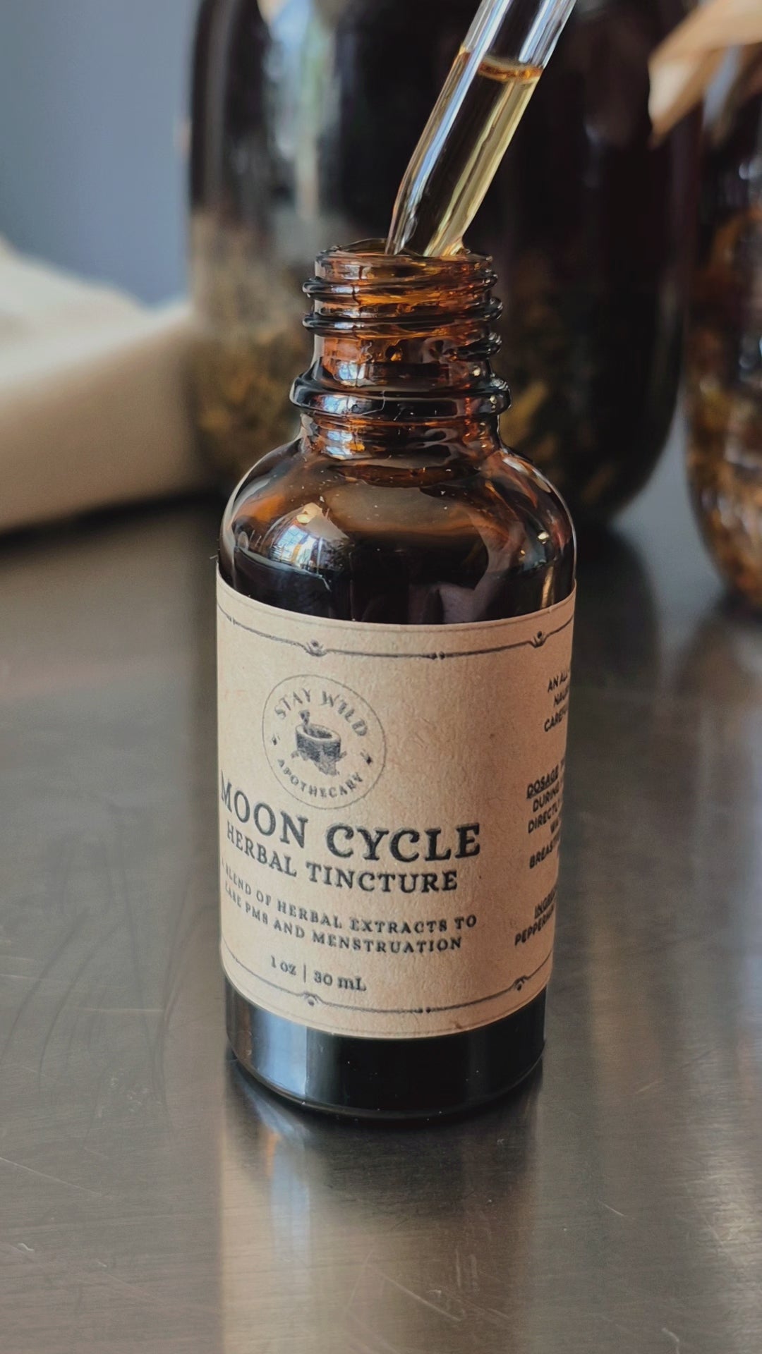 Moon Cycle Tincture | PMS and Menstruation Relief