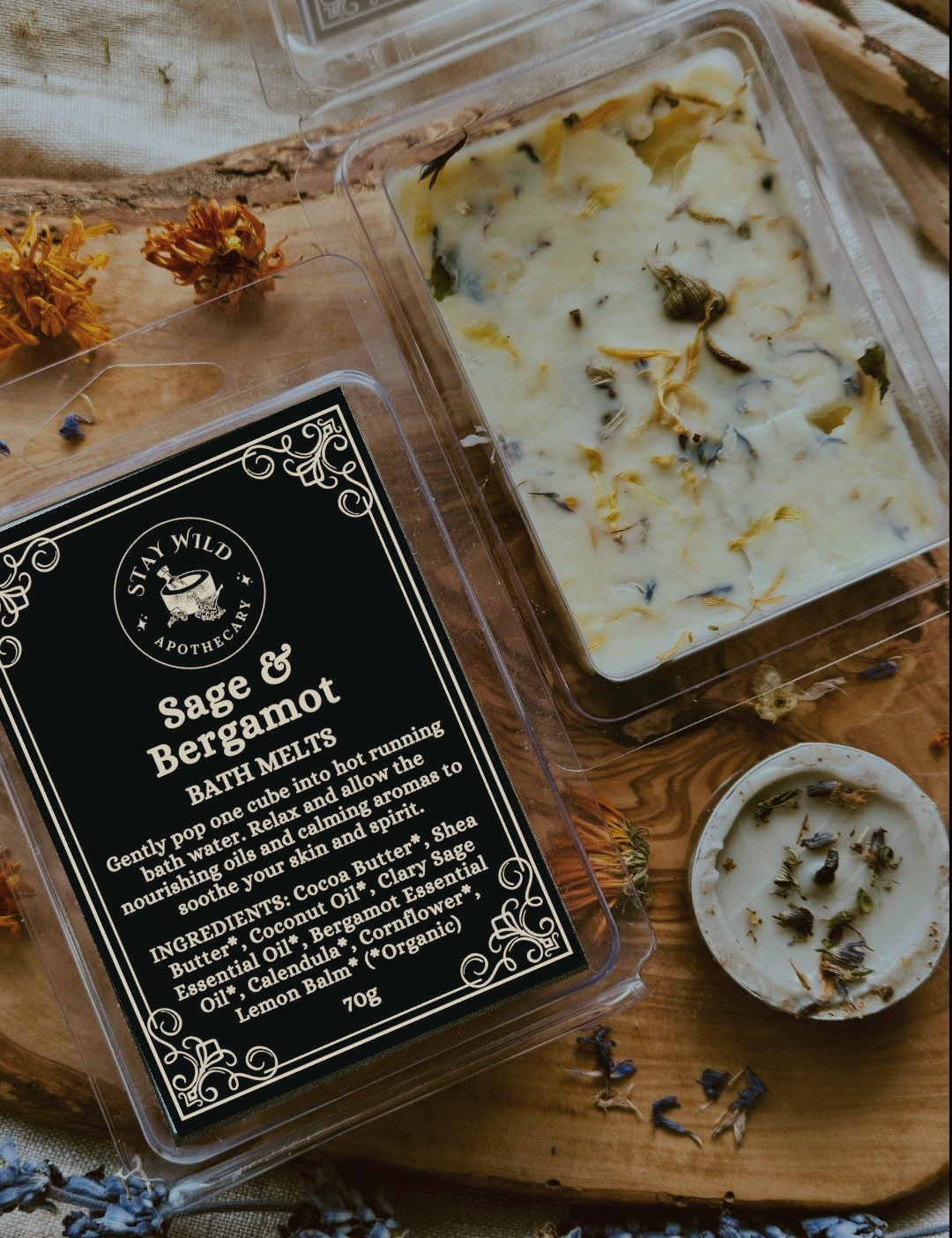 Sage & Bergamot Bath Melts