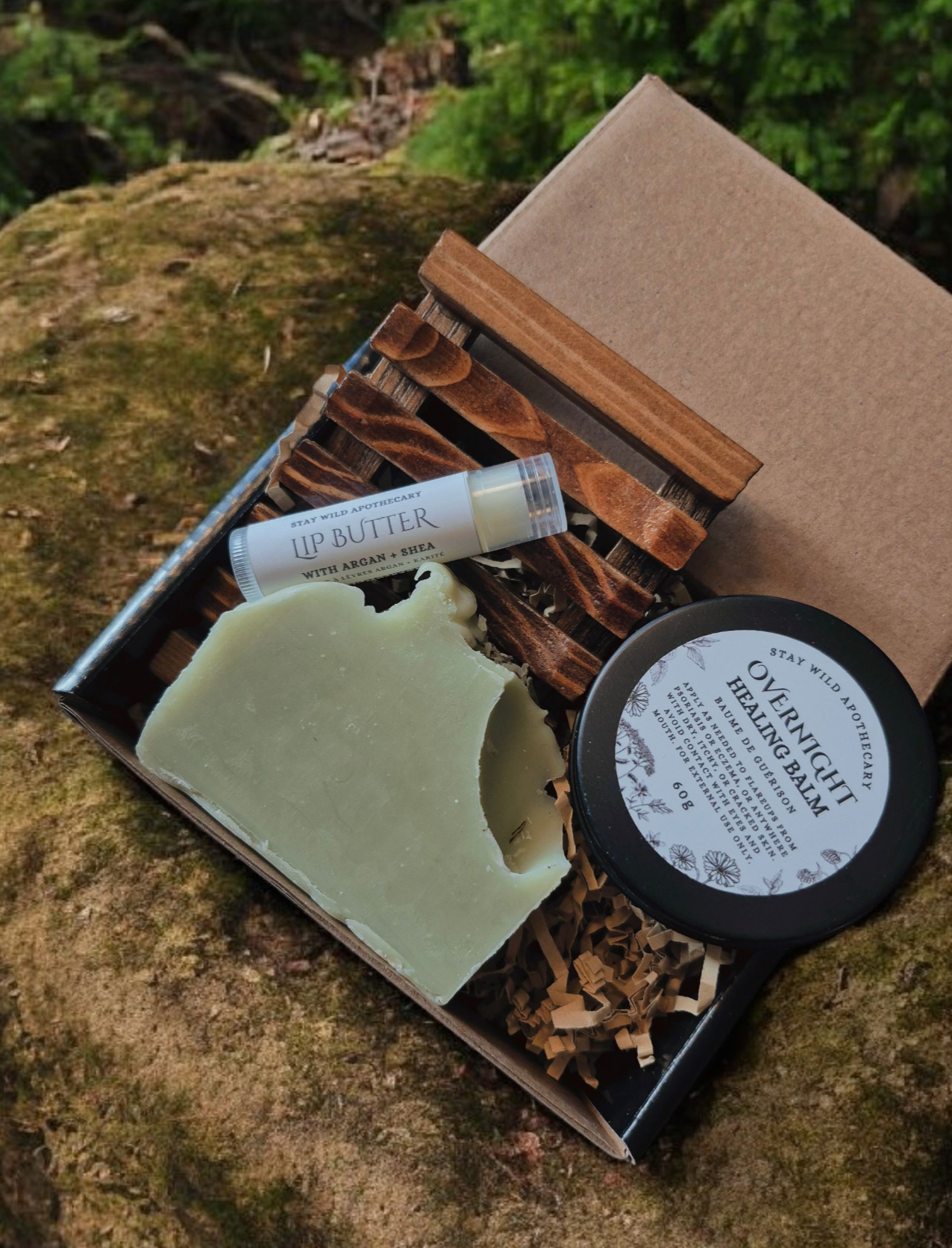 Soap, Salve, Lip Butter & Soap Dish Gift Set