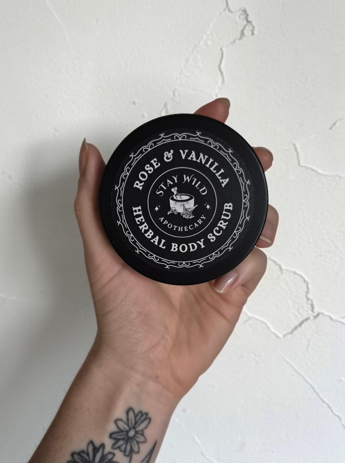 Rose & Vanilla Herbal Body Scrub